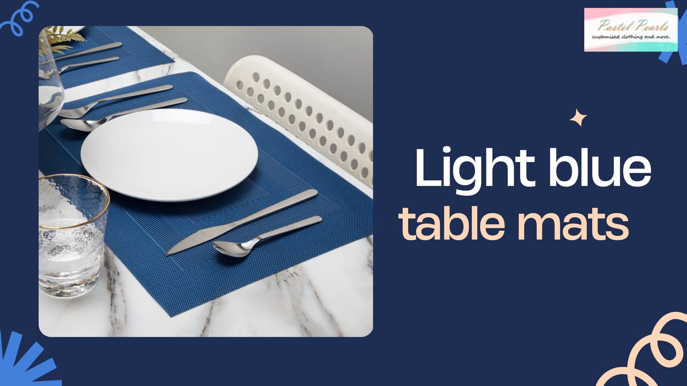 Light Blue Table Mats That Bring Soft Sophistication to Meals